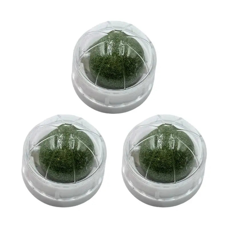 3-Pack Catnip Chew Balls — Interactive Teething Toy Set for Cats & Kittens