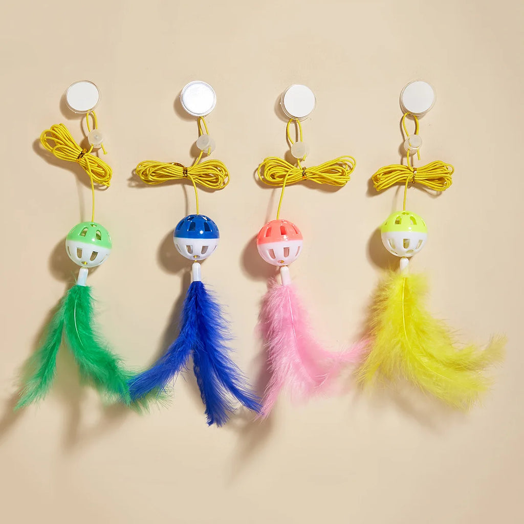 Hanging Simulation Bird & Insect Cat Toy — Self-Play Teaser Wand Toy for Kittens