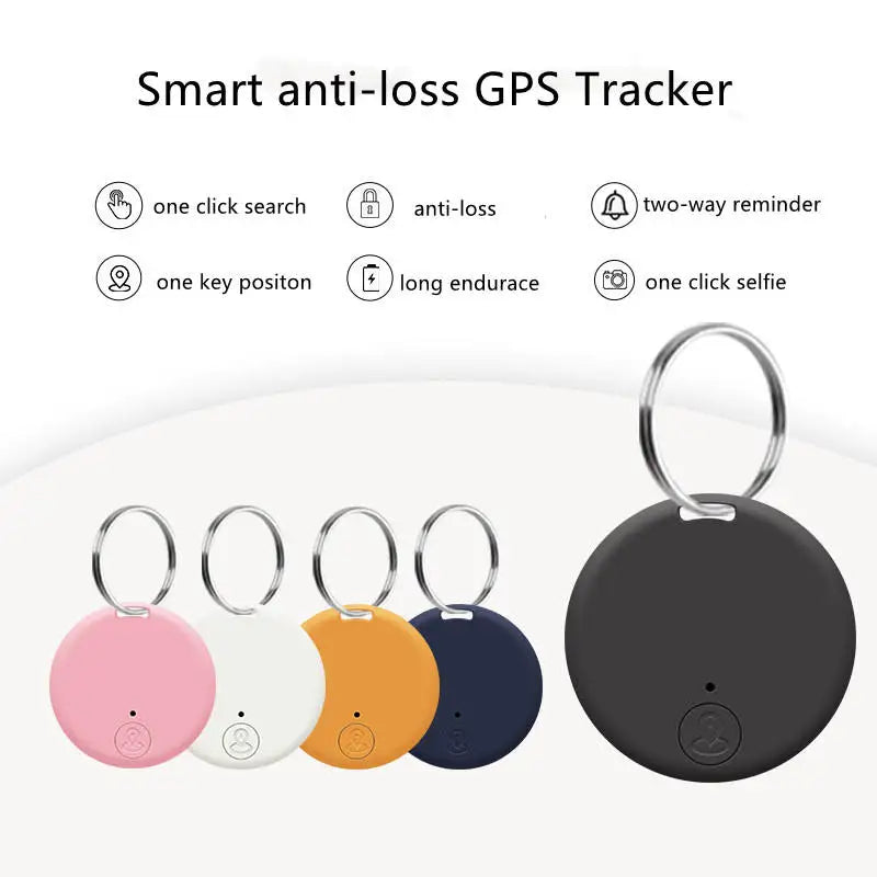 5-Pack Bluetooth GPS Smart Tracking Keychains - Anti-Loss for Pets, Wallets & Keys