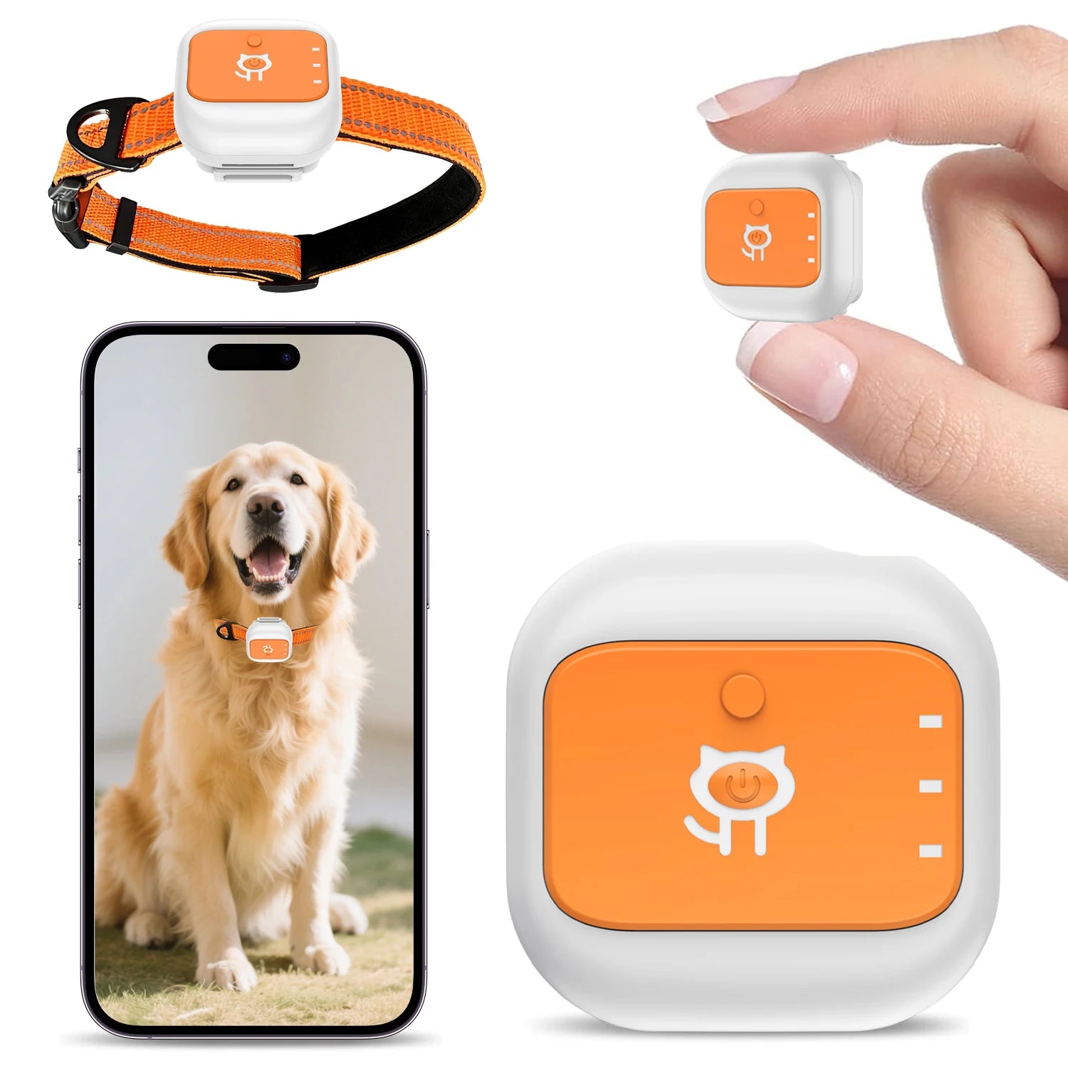 4G GPS Pet Collar with Electronic Fence - Real-Time Tracking for Dogs & Cats