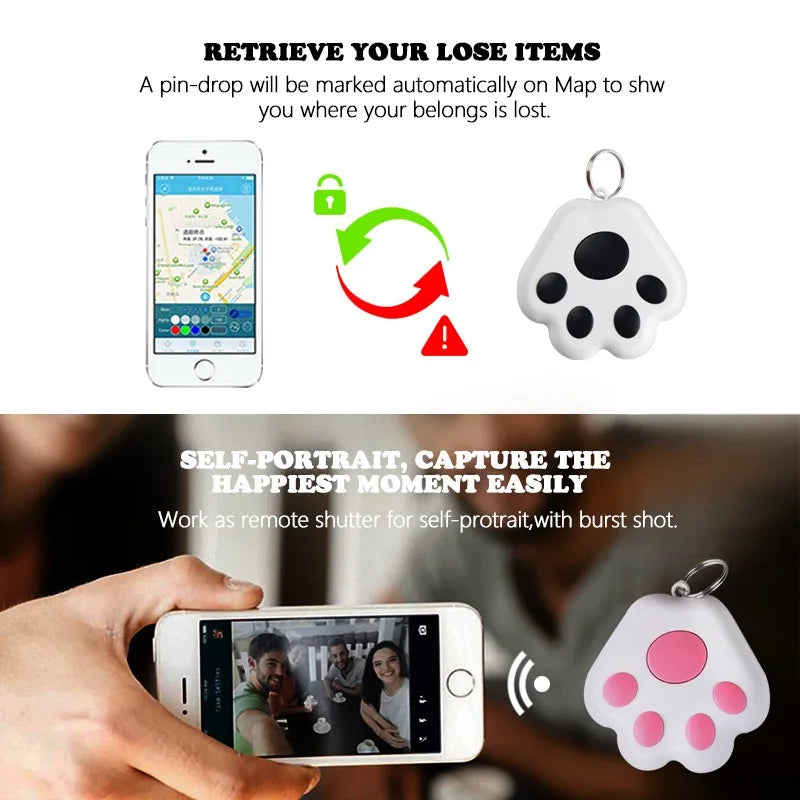 Mini Bluetooth GPS Smart Tracker with Anti-Loss Reminder - Pets, Kids & Keys