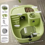 Full-View Hamster Villa Cage — All-in-One Habitat with Wheel, Water & Hideout