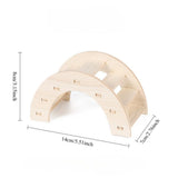 Wooden Hamster Swing & Seesaw Toy — Cage Enrichment for Small Pets