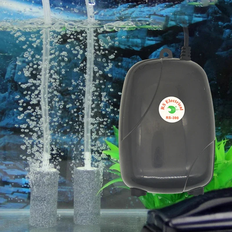 Ultra-Silent Aquarium Air Pump 3W/5W 220V Portable