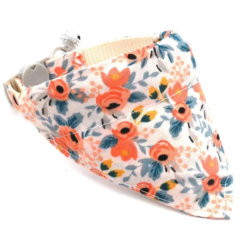 Daisy Flower Bandana Collar for Pets