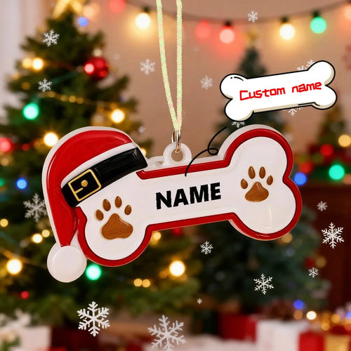 Custom Resin Bone Dog Name Tag (Personalized DIY Pendant)
