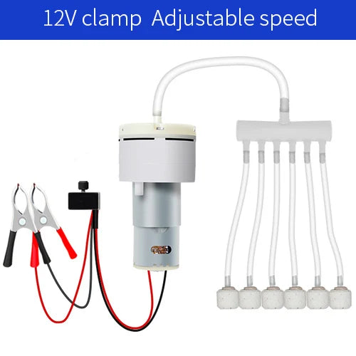 DC 12V Mini Aquarium Air Pump with PWM Volume Control