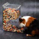 Clear Hanging Food Dispenser for Hamsters & Guinea Pigs
