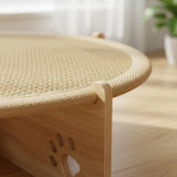 Cooling Wooden-Frame Cat Hammock Bed for Summer