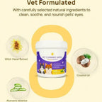 Gentle Multi-Purpose Pet Wipes — Eye, Face & Tooth Cleaning, 120-Count