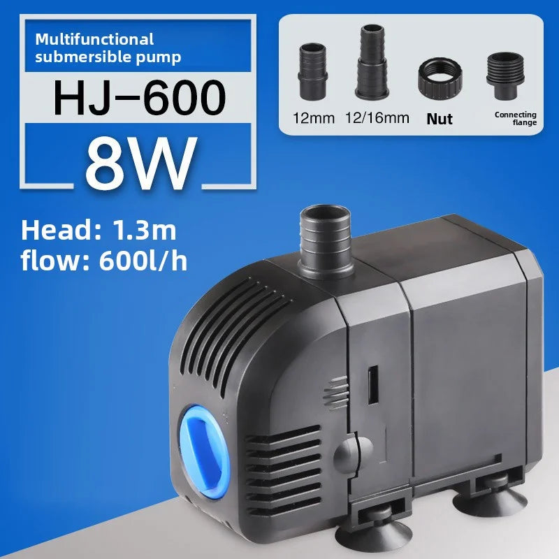 HJ Series Submersible Fountain Pump (500–3000L/H, Adjustable Flow)