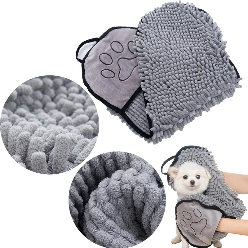 Large Quick-Drying Pet Bath Towel — Soft Absorbent Blanket for Dogs & Cats
