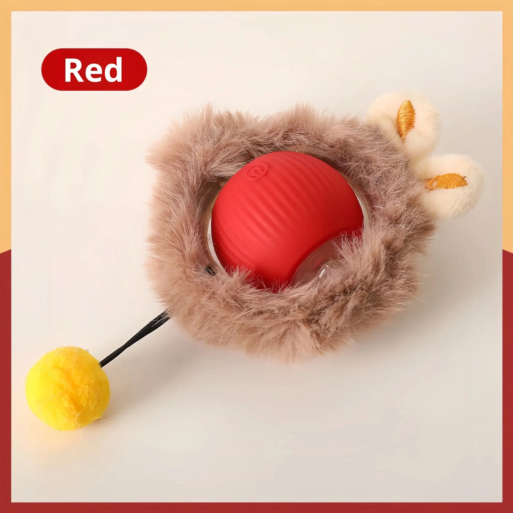 Auto Bouncing Ball Cat Toy — Rechargeable, Motion-Activated, 3 Modes