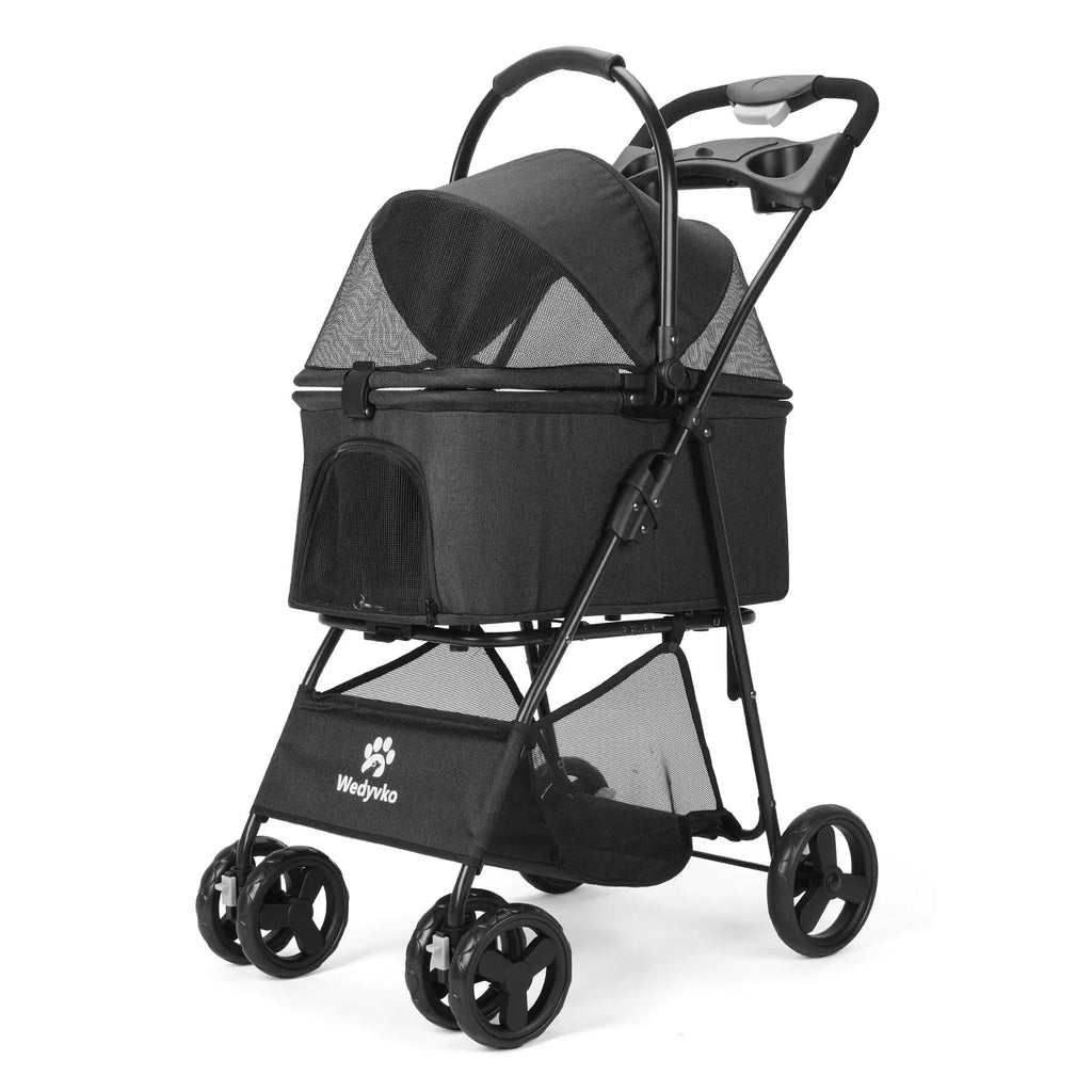 3-in-1 Pet Stroller with Sun Shade (All-Terrain, Waterproof)