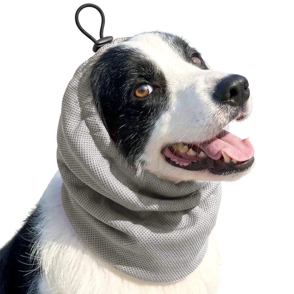 Dog Cooling Head Cover Snood (Elastic Mesh, Quick-Dry, Summer)