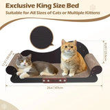 26-Inch Cardboard Cat Scratching Board Lounge Pad
