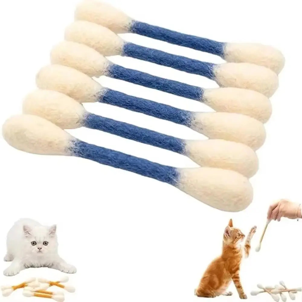 Cotton Swab Cat Chew Toys (6-Pack)