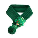 Pet Christmas Knitted Scarf (Snowman, Elk & Santa Designs)