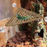 Seaweed Grass Hammock — Hanging Suction Cup Swing for Reptiles & Small Pets