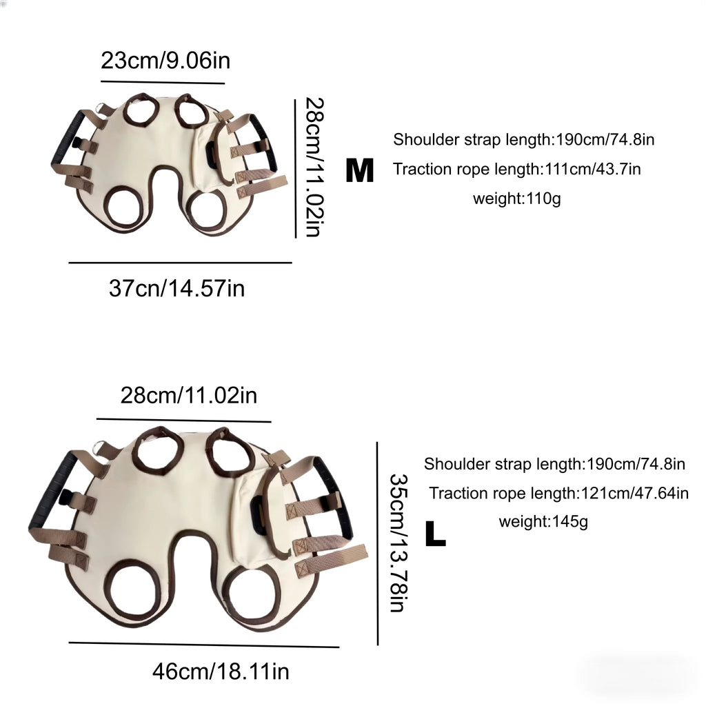 Dog Lift Harness & Carrier Bag (Breathable, Multifunctional, Traction)