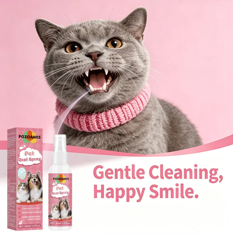 Pet Toothpaste & Oral Spray Duo — Removes Tartar, Freshens Breath for All Ages