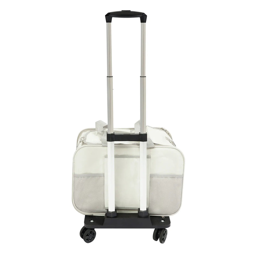 Pet Trolley Carrier Suitcase (Portable, Up to 22 lbs, Cat & Small Dog)
