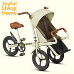 3-Wheel Parental-Control Tricycle Pushchair Pet Stroller — Portable Travel Bike for Pets & Families