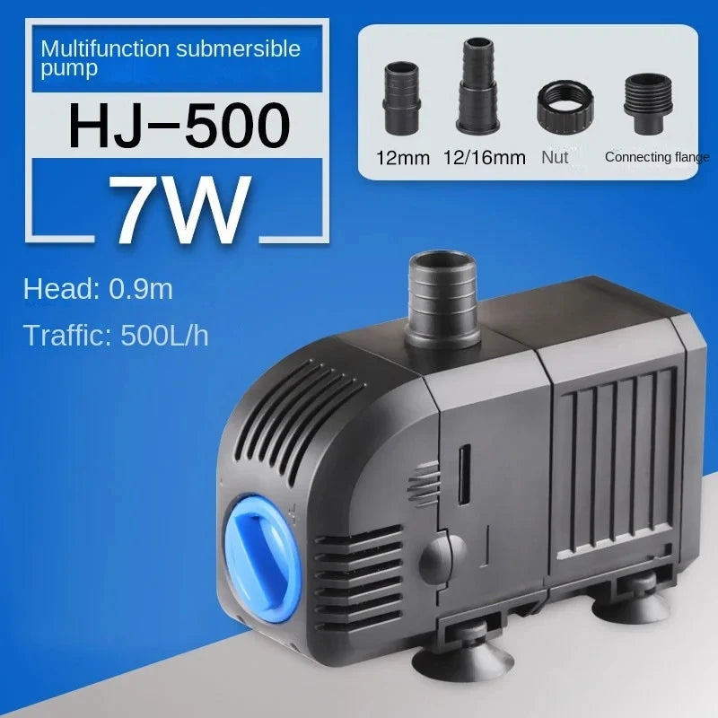 HJ Series Submersible Fountain Pump (500–3000L/H, Adjustable Flow)