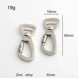Swivel Locking Carabiner Clip — Auto-Lock Hook for Pet Leashes & Keychains