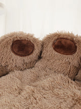 Fluffy Plush Winter Pet Bed Basket