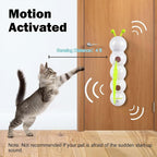 Auto-Swing Cat Wand Toy — Durable, Rechargeable, Replaceable Tails