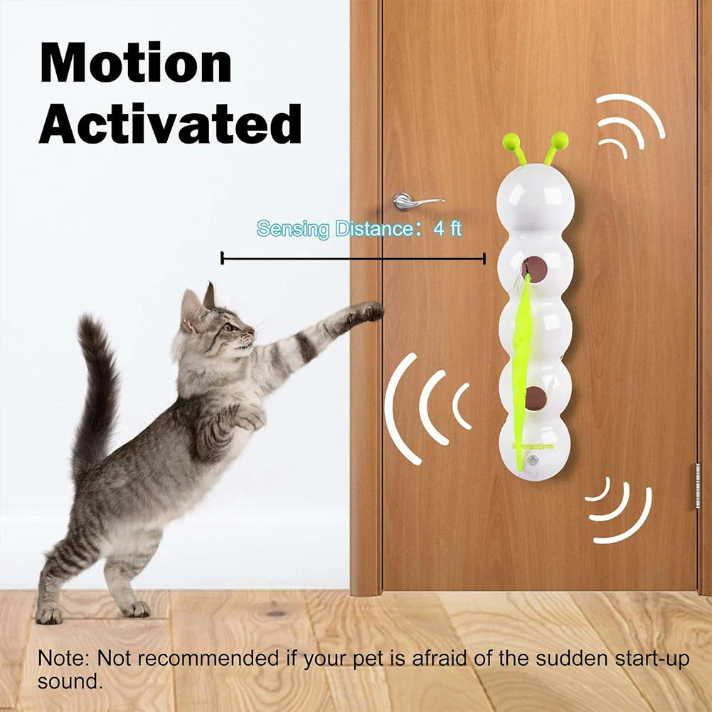 Auto-Swing Cat Wand Toy — Durable, Rechargeable, Replaceable Tails