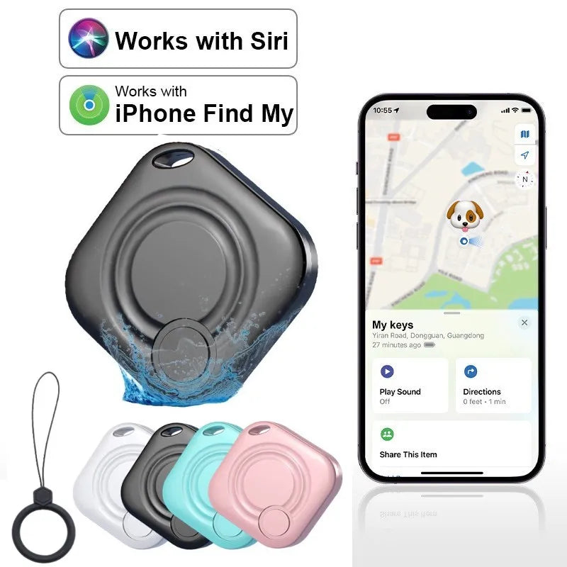 Mini Pet GPS Tracker & Smart Finder for Wallets, Keys & Kids - Apple Find My Compatible