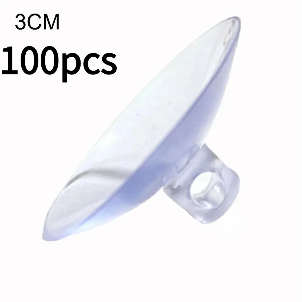 Aquarium Suction Cup Air Tube Holders 10–100 Pack Clear