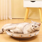 2-in-1 Cardboard Cat Scratcher Bowl Bed