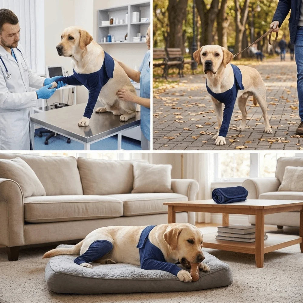 Dog Leg Protector Sleeve (Breathable Fabric, Stretchy, Washable, S to XXL)