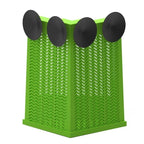 Suction Cup Corner Feeder — Wall-Mounted Feeding Dish for Reptiles