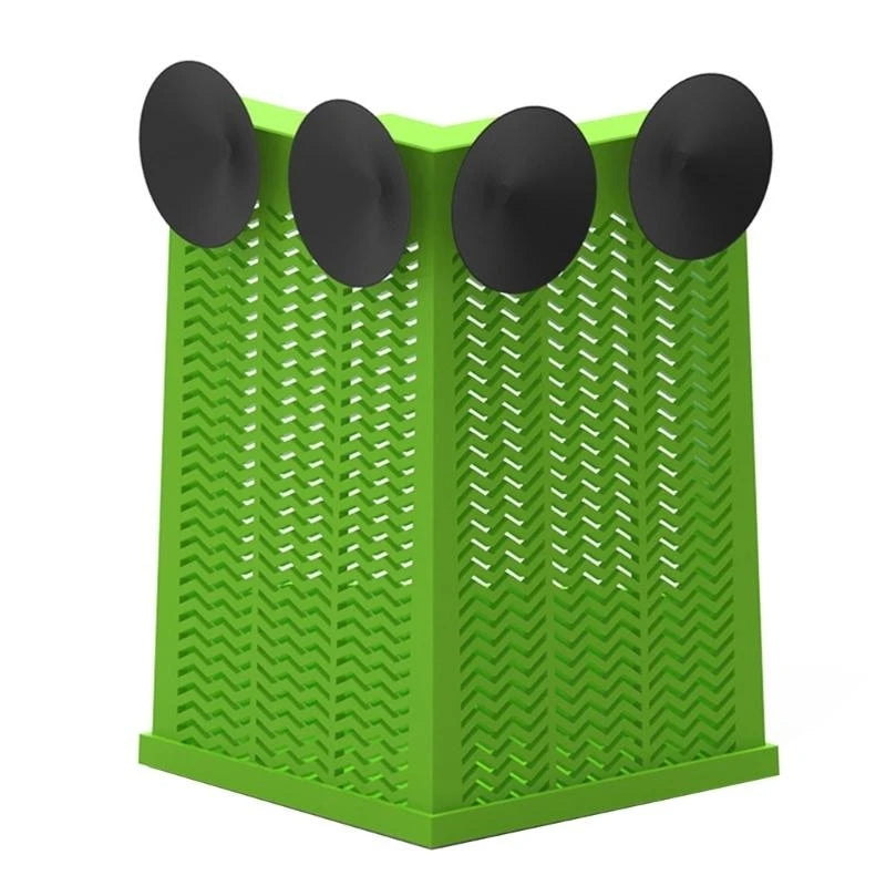 Suction Cup Corner Feeder — Wall-Mounted Feeding Dish for Reptiles