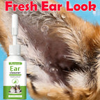 Natural Herbal Pet Ear Wash — Gentle 60ml Cleaning Fluid for Dogs & Cats