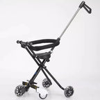 Reclining Ride-On Pet & Baby Stroller — One-Click Folding Lightweight Outdoor Travel Pushchair