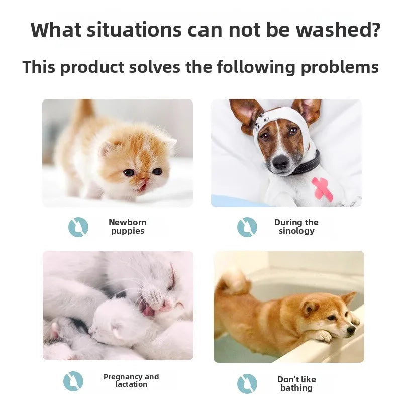 Plant-Based Pet Dry Shampoo Powder — Waterless Bath & Odor Control