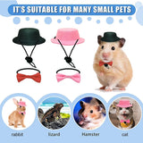 Guinea Pig Hat & Bowtie Costume Set — Small Pet Party Outfit