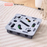 Felt Puzzle Box Cat Toy with Ball — Indoor Hunting & Exercise Puzzle for Cats