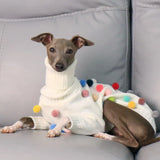 High-Neck Christmas Sweater for Italian Greyhound (Winter Coat)