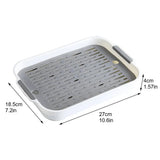 Rabbit Litter Box — Corner-Fit Tray with Raised Grate