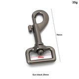 Swivel Locking Carabiner Clip — Auto-Lock Hook for Pet Leashes & Keychains