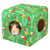 Plush Guinea Pig Hideout — Washable Dual-Entrance Small Pet House