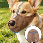Portable PVC Dog Muzzle (Washable, Multi-Size)