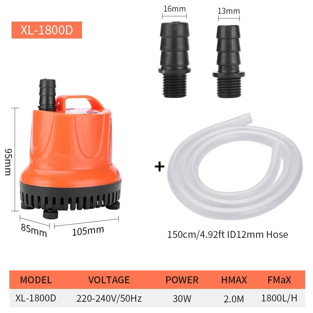 Multi-Function Submersible Aquarium Pump 30–110W