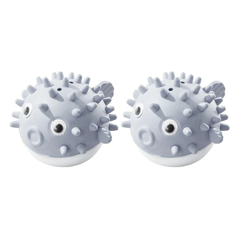 Catnip Pufferfish Ball Toys with Dust Cover — 2-Pack Teeth Grinder